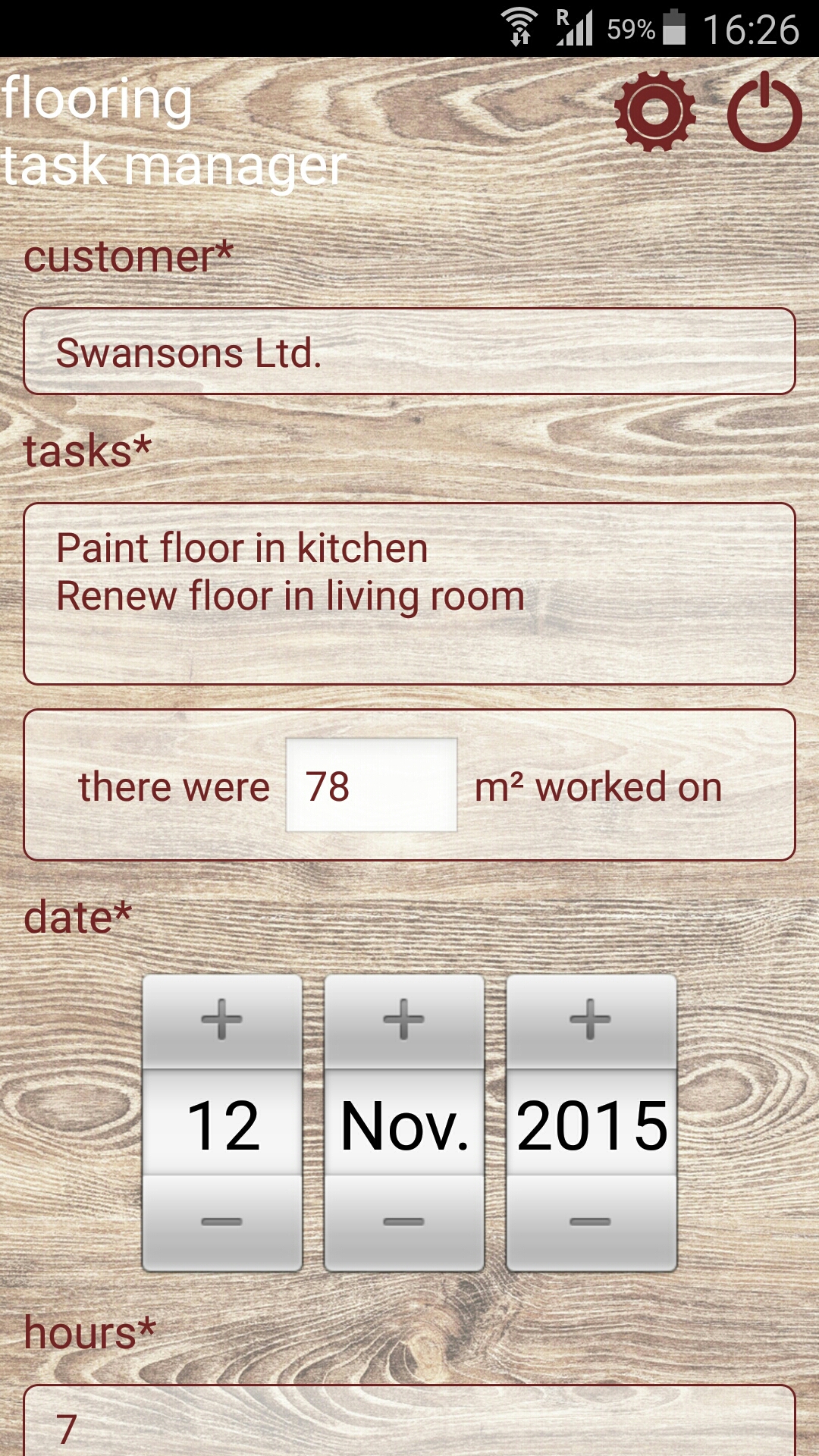 Flooring Task Manager | Detailed flooring task report - Android App ...