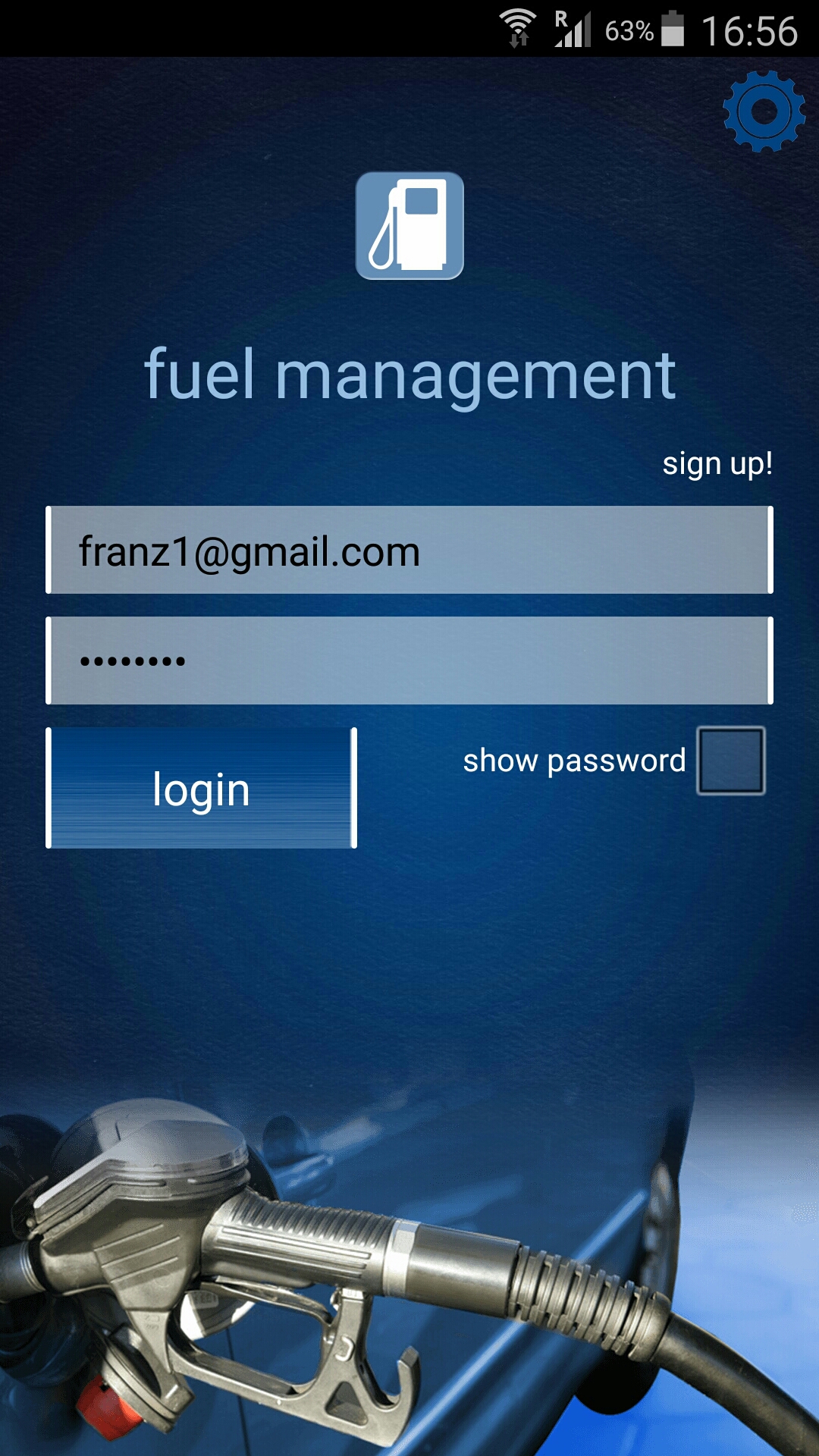Fuel Management Control fuel refill transactions Android App