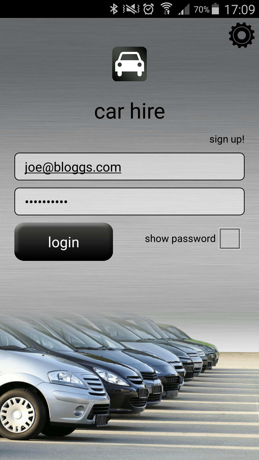 Rental Car Delivery Record car rental processes Android App ginstr