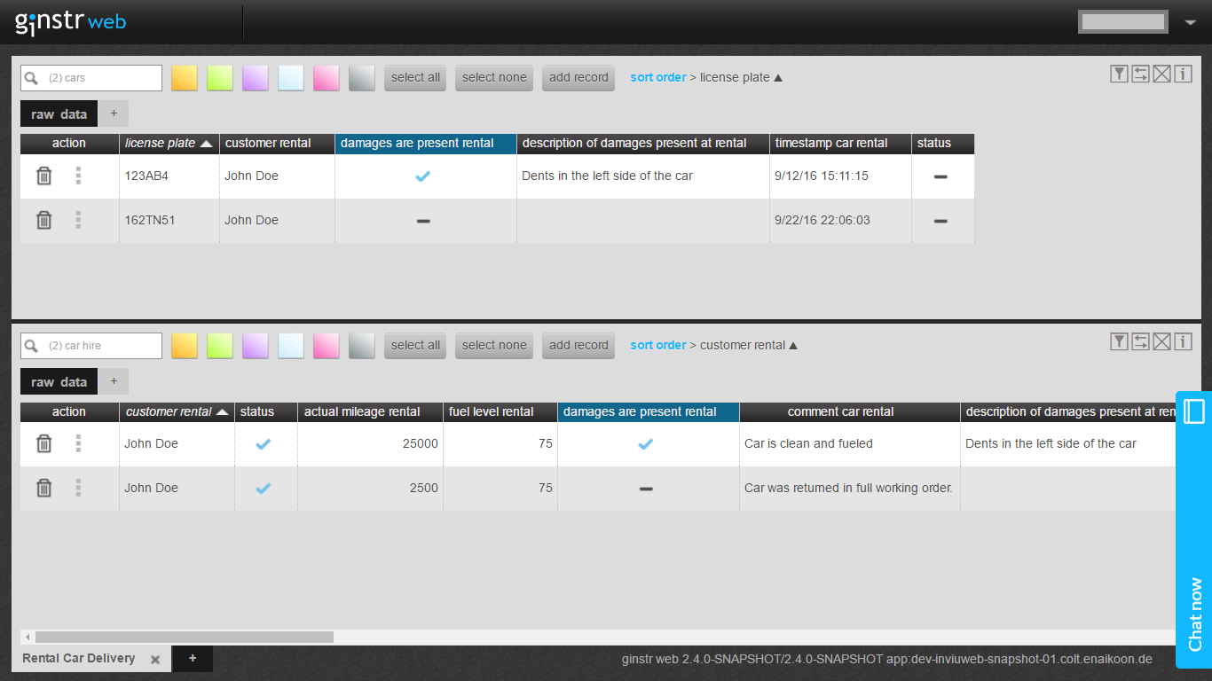 Rental Car Delivery Record car rental processes Android App ginstr